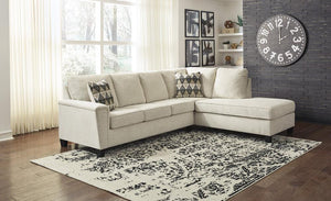 Abinger Natural 2-Piece RAF Sectional with Chaise | 83904