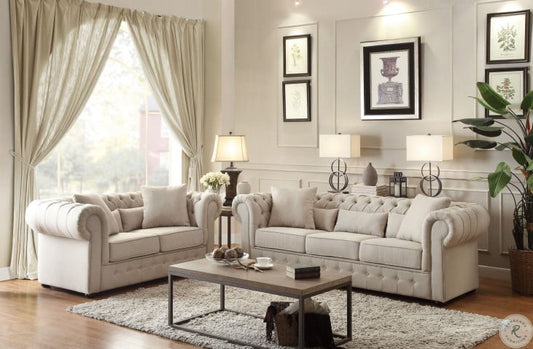 Savonburg Neutral Sofa and Loveseat 8427