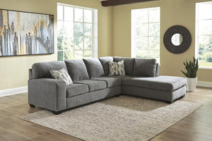 Dalhart Charcoal 2-Piece RAF Sectional with Chaise | 85703