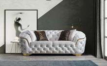Load image into Gallery viewer, Lupino Ivory Velvet Sofa &amp; Loveseat