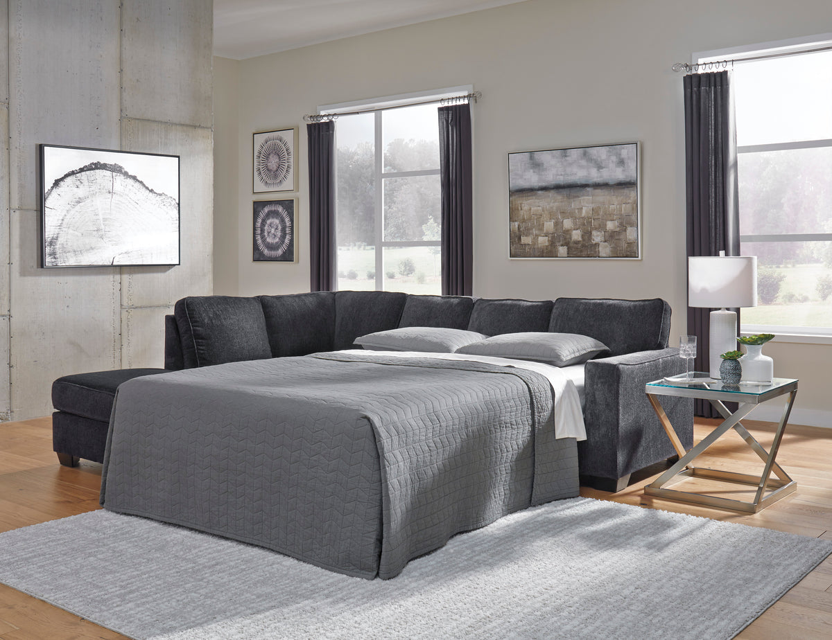 Altari Slate LAF Full Sleeper Sectional 87213