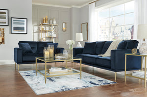 Macleary Navy Sofa and Loveseat 89008