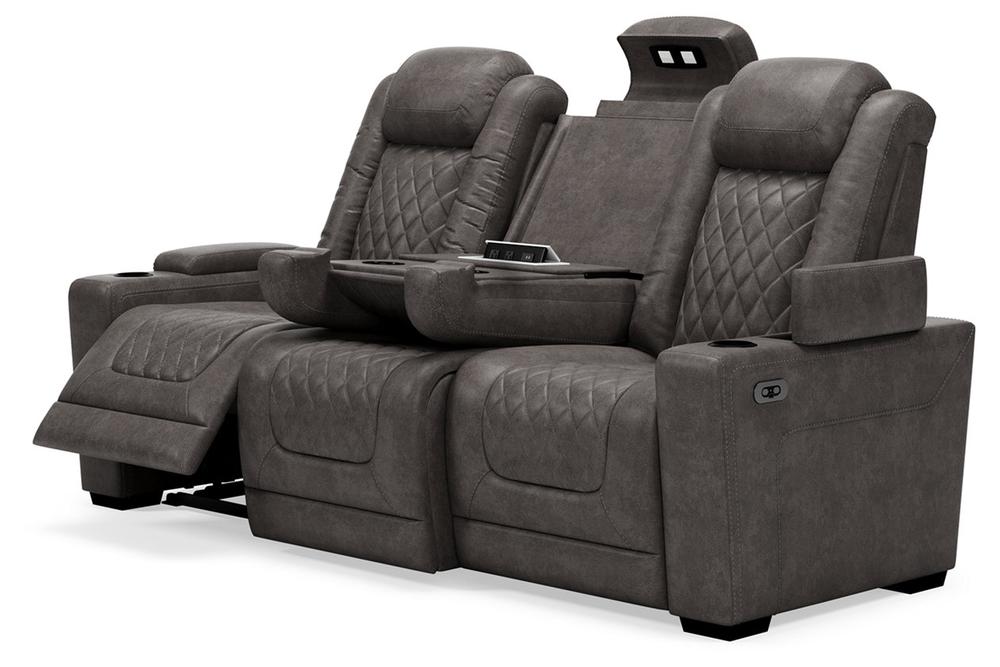 Hyllmont Gray POWER Reclining Sofa and Loveseat  93003