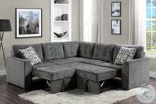 Load image into Gallery viewer, Lanning Gray 3 Piece Sectional with Pull out Bed and Ottoman
9311