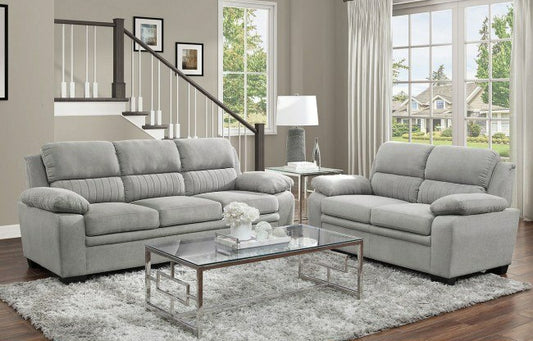 Holleman Grey Sofa and Loveseat 9333