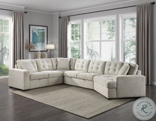 Load image into Gallery viewer, Logansport Beige Sectional with Pull out Bed 9401