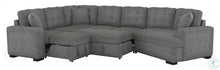 Load image into Gallery viewer, Logansport Grey Sectional with Pull out Bed 9401