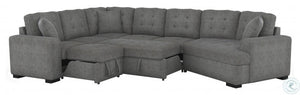 Logansport Grey Sectional with Pull out Bed 9401