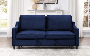 Winston Navy Sofa With Pull-Out Bed 9428