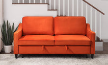 Load image into Gallery viewer, Winston Orange Sofa With Pull-Out Bed 9428