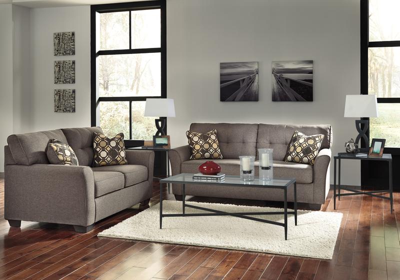 Tibbee Slate Sofa and Loveseat  99101