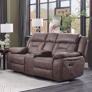 Madrona Hill Brown Reclining Sofa and Loveseat 9989