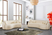 Load image into Gallery viewer, Reina Cream Boucle Sofa &amp; Loveseat