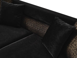 Diamond Black Velvet Sofa & Loveseat