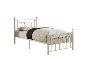 Lia White Full Metal Platform Bed | 2048