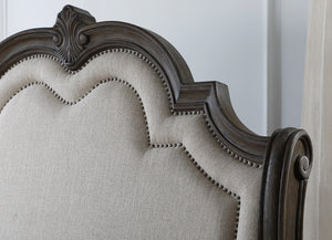 Sheffield Antique Gray Upholstered Panel Bedroom Set | B1120