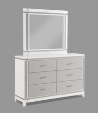 Load image into Gallery viewer, Ariane White/Silver Panel Bedroom Set B1690