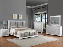 Load image into Gallery viewer, Ariane White/Silver Panel Bedroom Set B1690