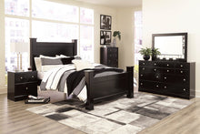 Load image into Gallery viewer, Mirlotown Almost Black Poster Bedroom Set | B2711
