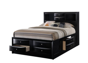Emily Black Storage Platform Bedroom Set | B4285