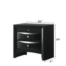 Load image into Gallery viewer, Fallon Black LED Storage Platform Bedroom Set  B4288