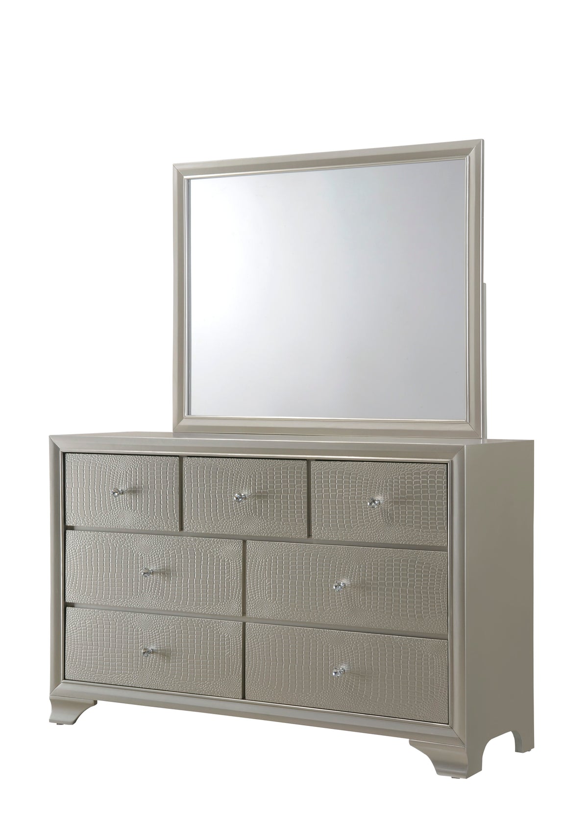 Lyssa LED Panel Youth Champagne Bedroom Set | B4300 - Harwin Furniture