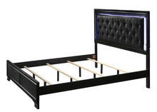 Load image into Gallery viewer, Micah Black LED Youth Panel Bedroom Set B4350