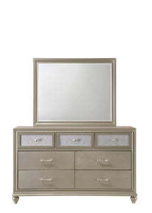 Lila Champagne Upholstered  Panel Youth Bedroom Set B4390