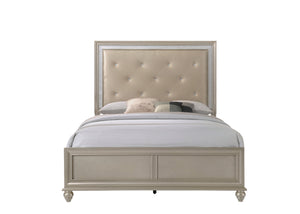 Lila Champagne Upholstered Panel Bedroom Set | B4390