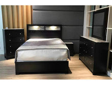 Load image into Gallery viewer, Cadence Black LED Panel Bedroom Set

B4510