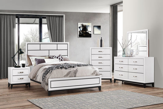 Akerson Chalk Panel Bedroom Set B4610