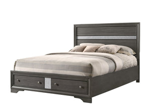 Regata Gray Storage Platform Bedroom Set | B4650