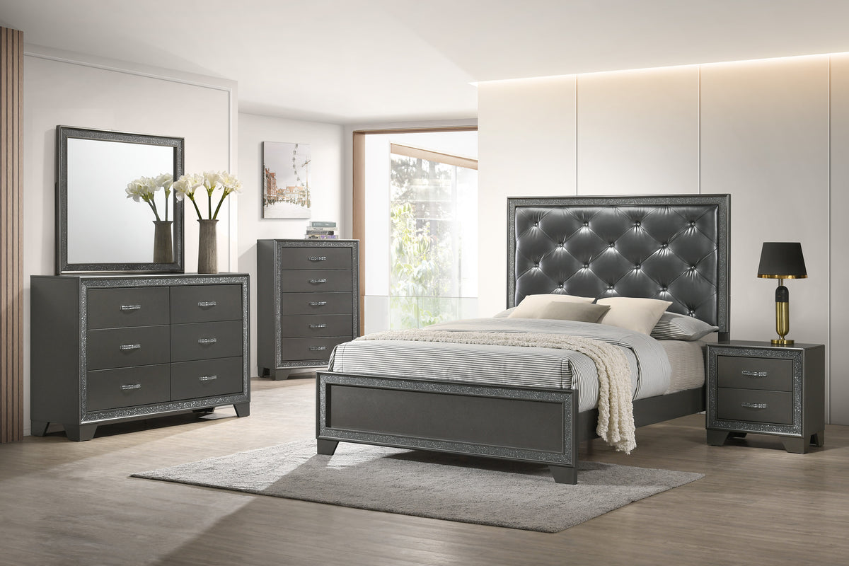 Kaia Gray Panel Bedroom Set B4750