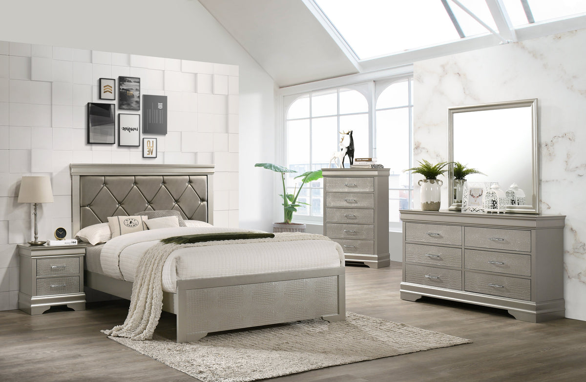 Amalia Silver Youth Panel Bedroom Set |B6910