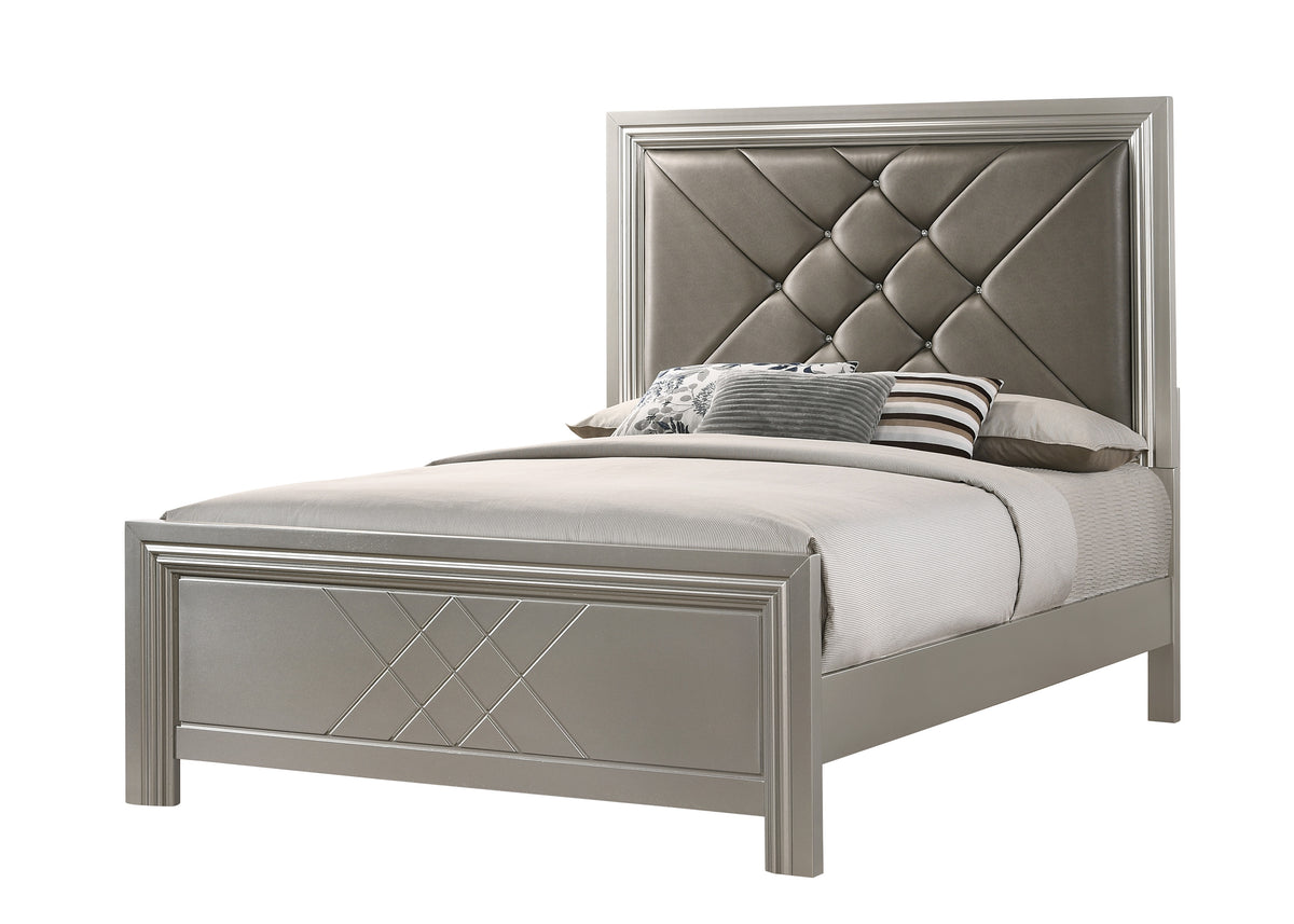 Phoebe Silver Panel Bedroom Sets B6970