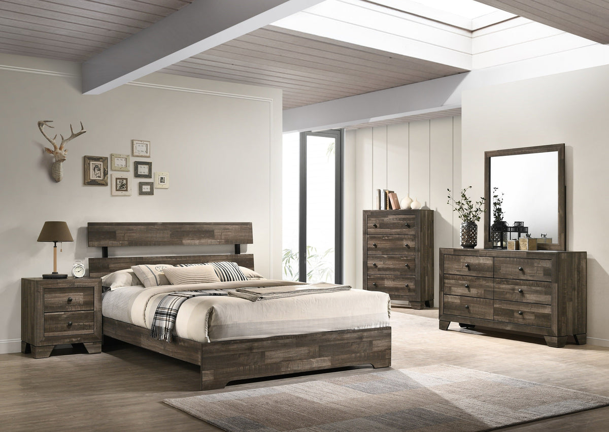 Atticus Youth Brown Platform Bedroom Set  B6980