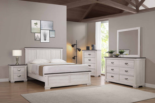 Leighton Cream/Brown Youth Panel Bedroom Set B8180