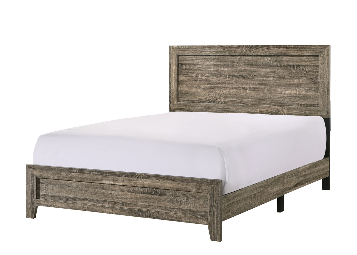 Millie  Brown Gray Panel Bedroom Set  | B9205 - Harwin Furniture