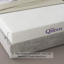 Load image into Gallery viewer, Elizabeth 10&quot; Queen Gel  Memory Foam Mattress (MEDIUM FIRM)
