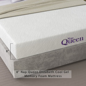 Elizabeth 8" Full Gel  Memory Foam Mattress (MEDIUM FIRM)