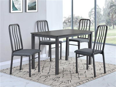 Renzo Grey 5pc Dining Room Set 1773