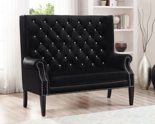 ODINA LOVESEAT CHAIR BLACK 4943