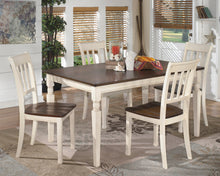 Load image into Gallery viewer, Whitesburg Brown/Cottage White 5pc Dining Room Set | D583