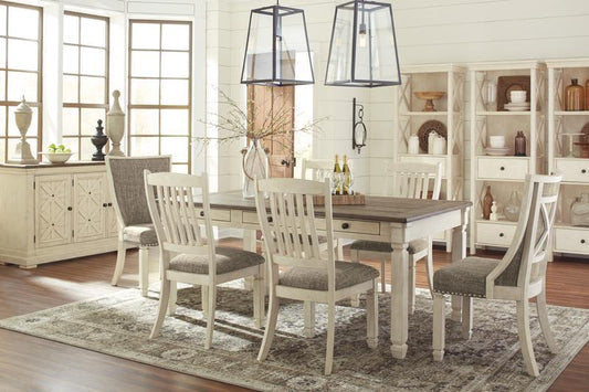 Bolanburg White/Brown 5PC Dining Room Set D647-25