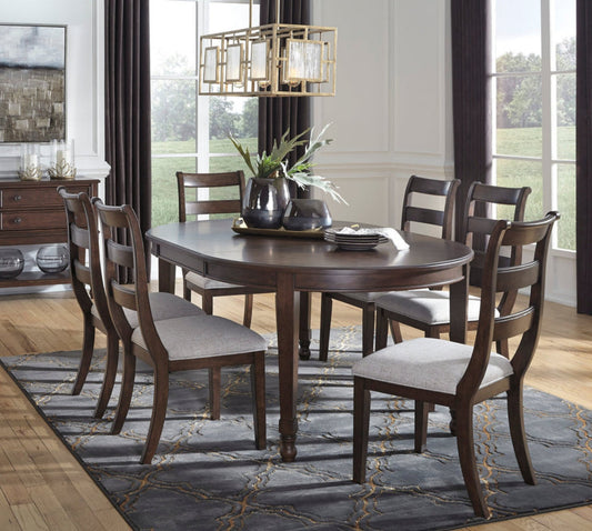 Adinton Reddish Brown 5pc Dining Room Set | D677