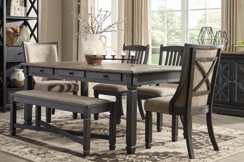 Tyler Creek Black/Gray 5pc Dining Room Set D736