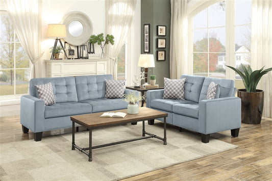 Lantana  Gray Sofa and Loveseat 9957