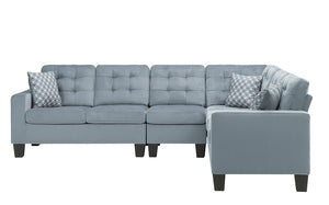 Lantana Gray Reversible Sectional Sofa 9957