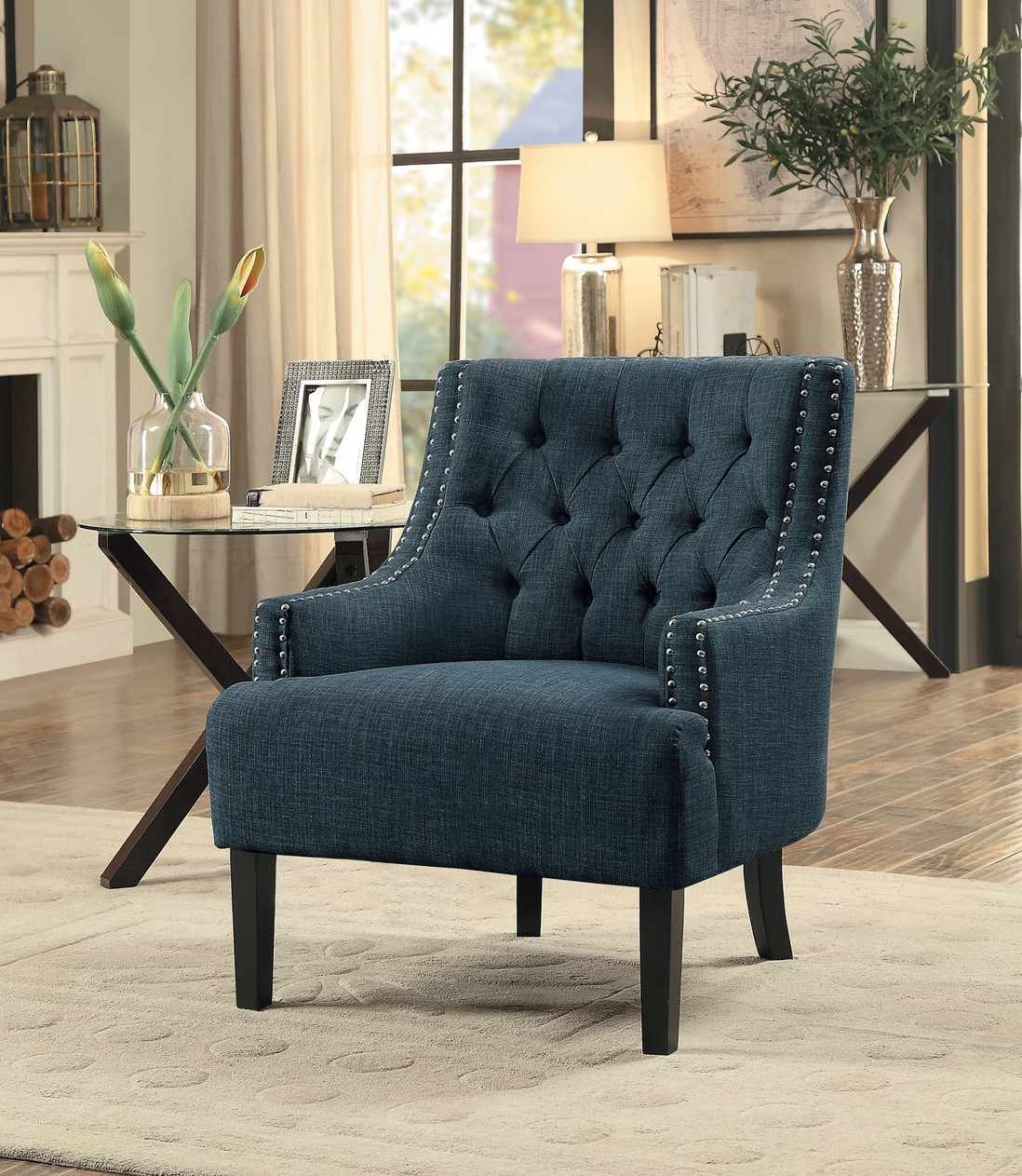Indigo accent chair deals
