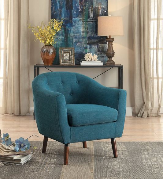 Lucille Blue Accent Chair 1192